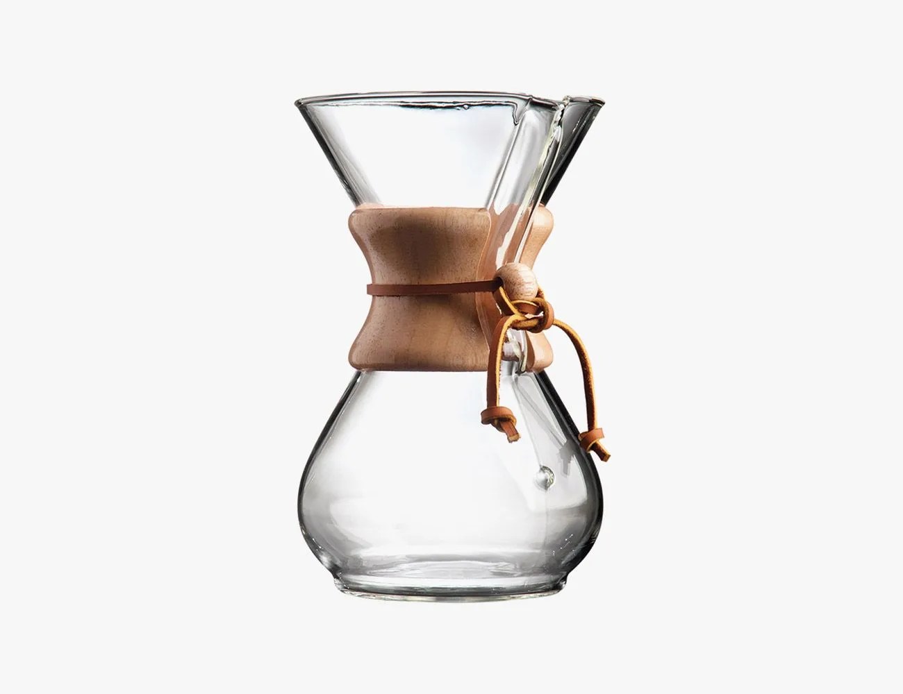 chemex pour over glass coffeemaker