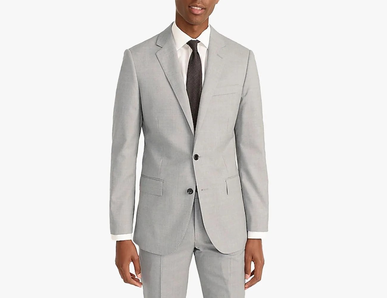 man wearing a gray suit