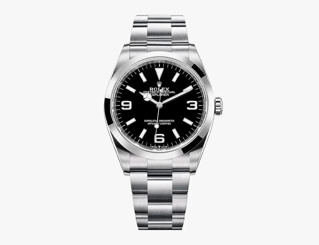 silver rolex explorer