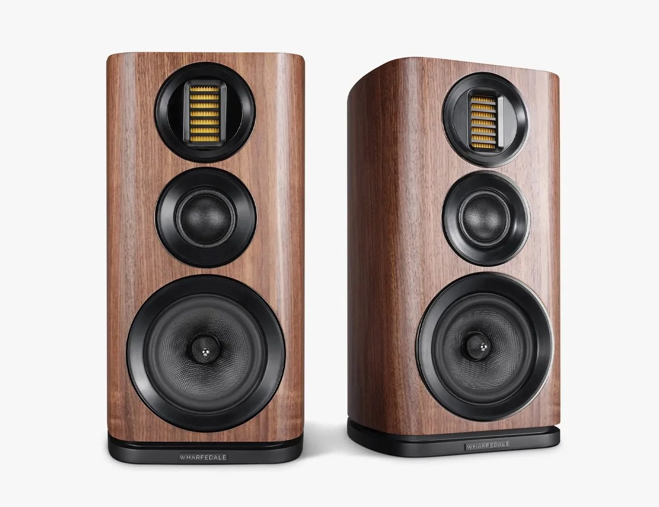 brown oak bookshelf speakers