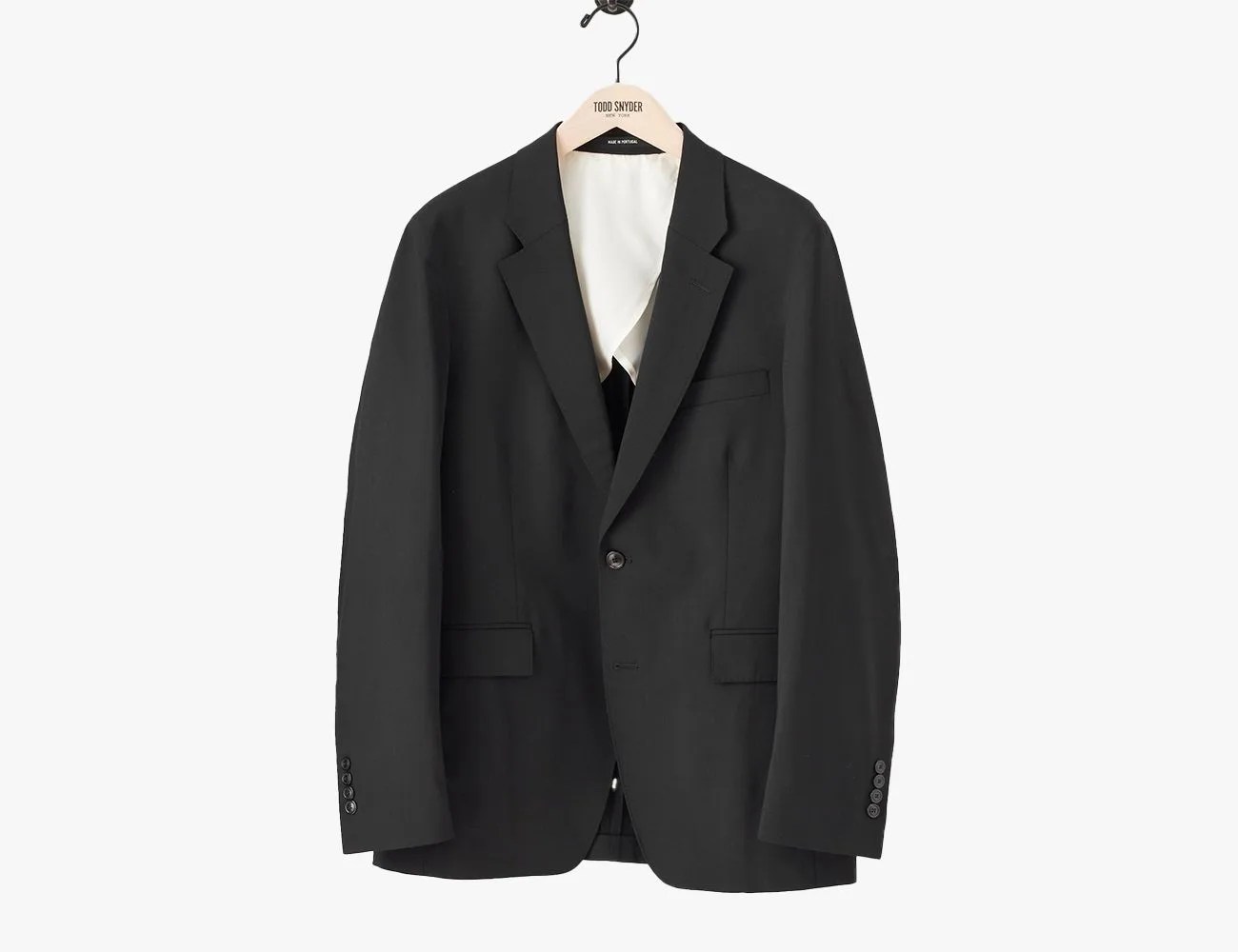 a black suit jacket