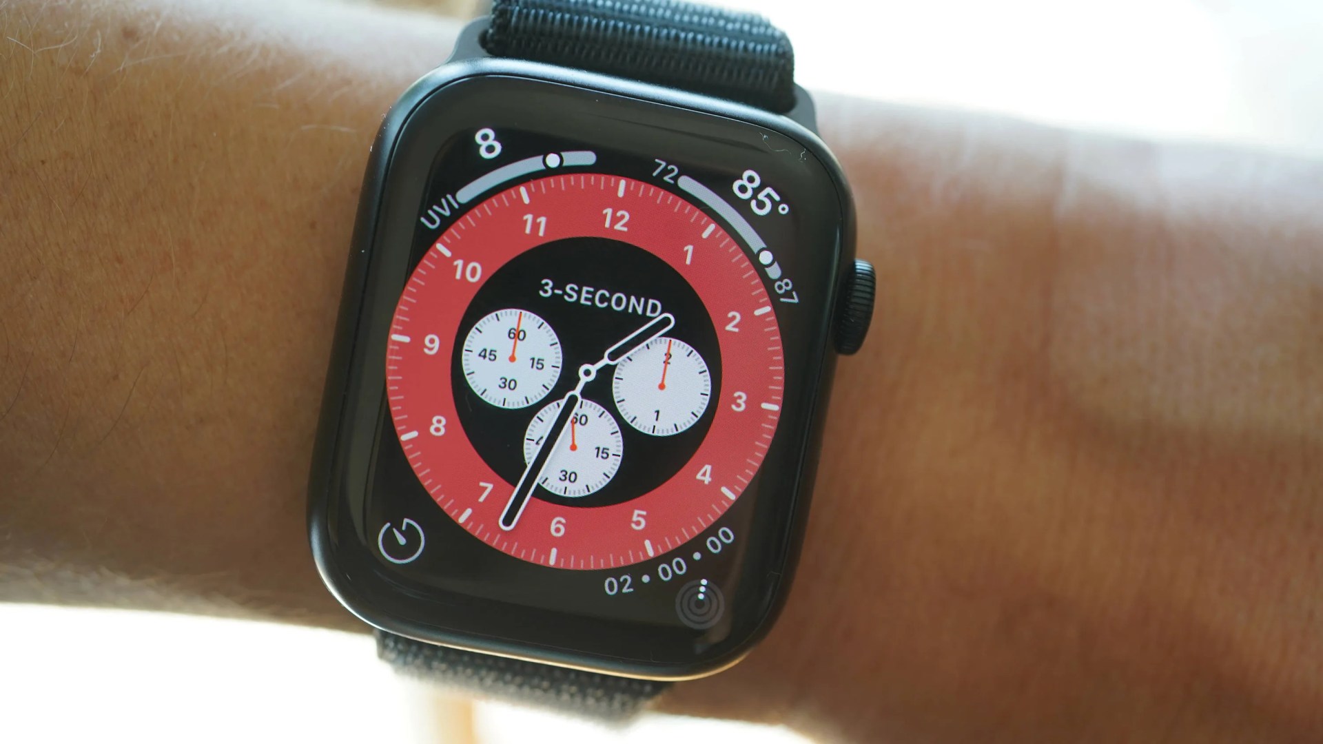 Apple Watch chronograph watch face