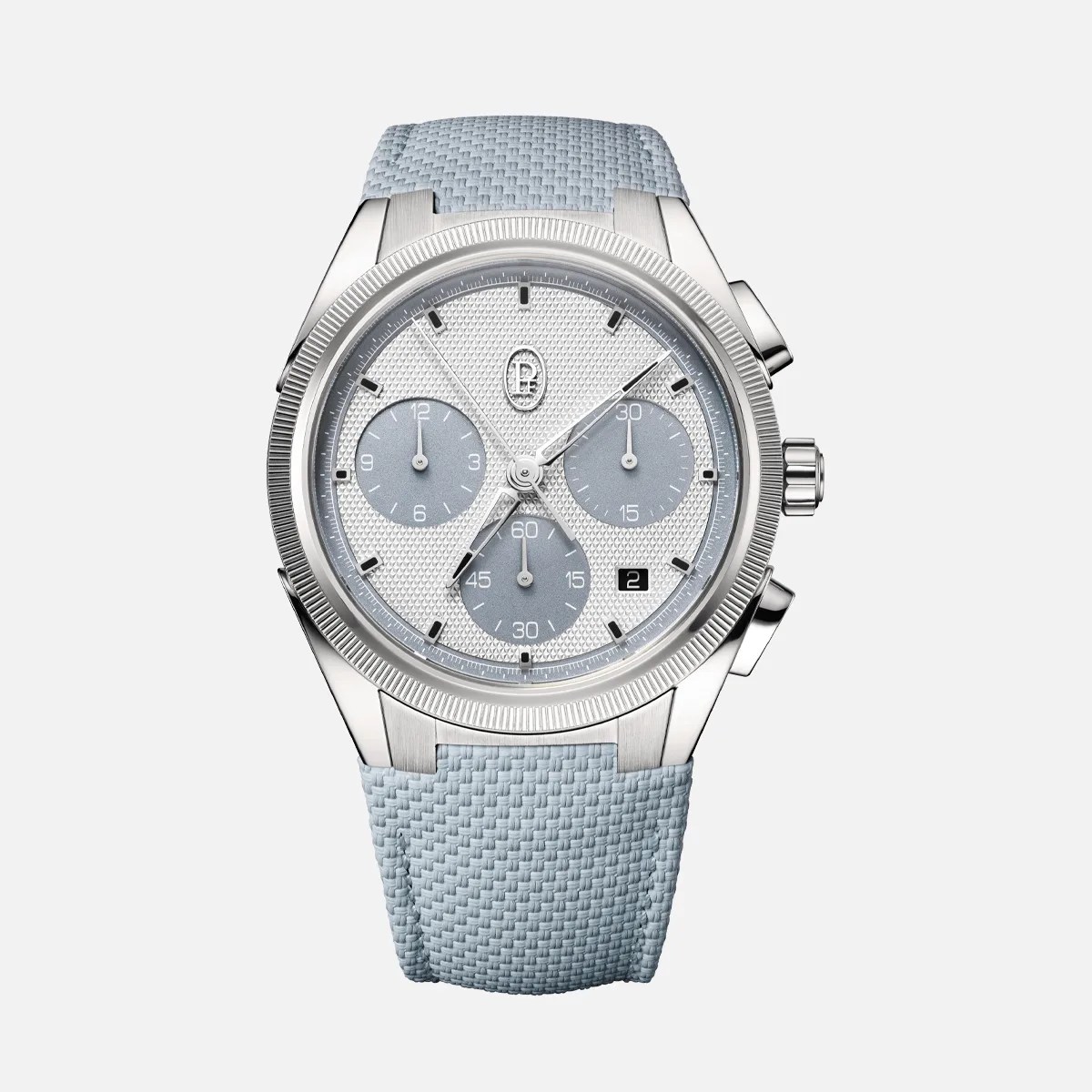 P.F. Tonda Chronograph in Artic Grey on grey background